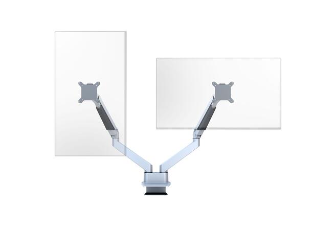 Multibrackets Bordstativ side by side Sølv, Vesa 75 ,100, 20Kg 15-32" 