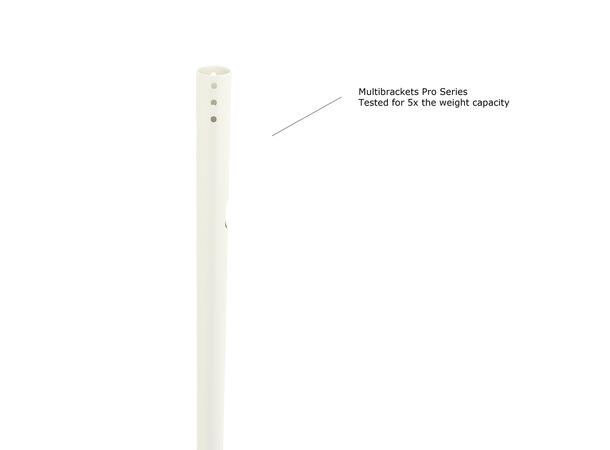 Multibrackets Gulv/tak feste dobbel Maks VESA 600x400, 30kg per skjerm, Hvit 