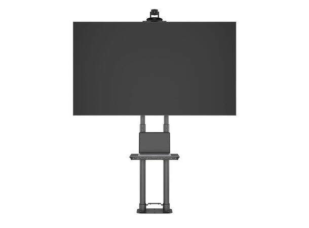 Multibrackets Gulvstativ Basic 180, bolt Svart, 90kg, 800x500, 55-80" 