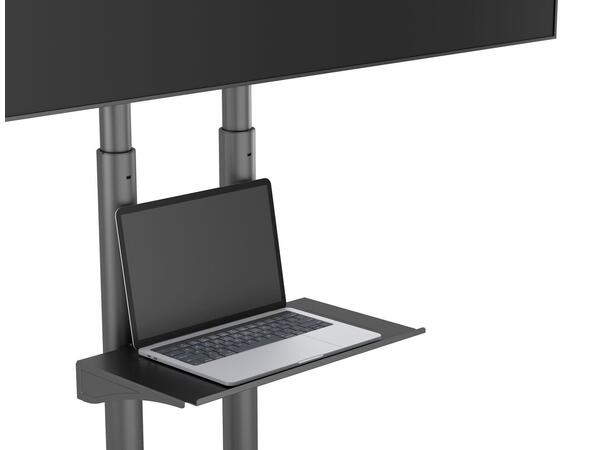 Multibrackets Gulvstativ Basic 180, bolt Svart, 90kg, 800x500, 55-80" 