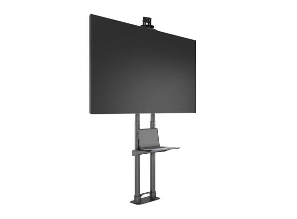 Multibrackets Gulvstativ Basic 180, bolt Svart, 90kg, 800x500, 55-80" 