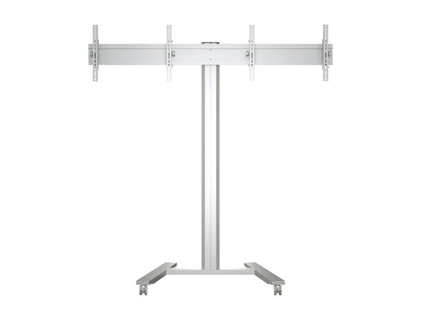 Multibrackets Gulvtralle 180 HD dual Sølv, 2x50Kg, 800x400, 40-60" 