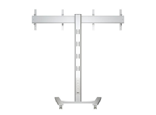 Multibrackets Gulvtralle 180 HD dual Sølv, 2x50Kg, 800x400, 40-60" 