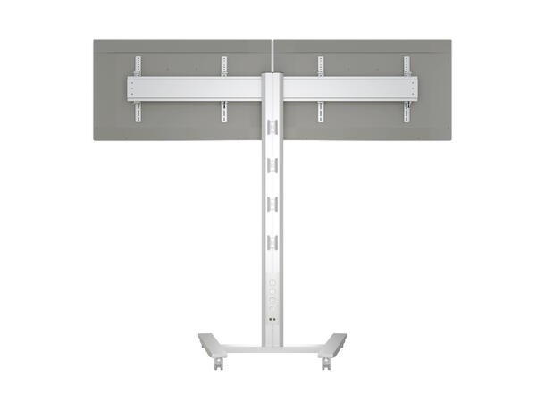 Multibrackets Gulvtralle 180 HD dual Sølv, 2x50Kg, 800x400, 40-60" 