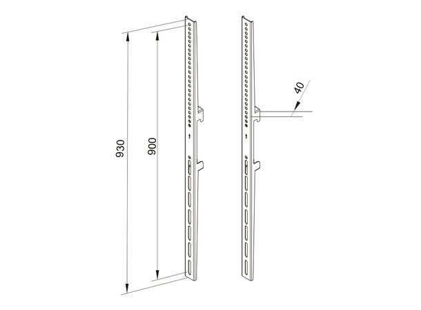 Multibrackets Pro Series  Fixed arms 900 