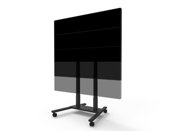 Multibrackets Tralle motor Floorstand 60 60Kg,65 cm høydejust, 37-90",Svart 