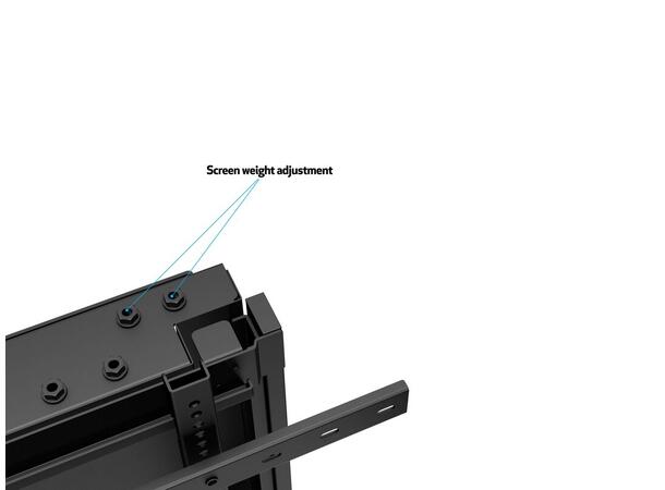 Multibrackets Veggfeste Counterbalanced Svart, HD 60-90kg, 800x600, 75-90" 