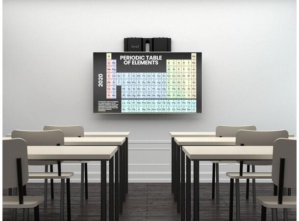 Multibrackets Veggfeste Counterbalanced Svart, HD 60-90kg, 800x600, 75-90" 