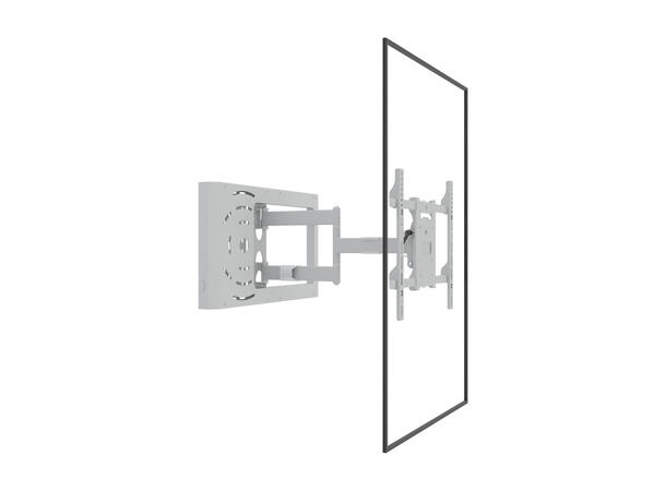 Multibrackets Veggfeste Flexarm STB Hvit,  400x400, 45Kg, 40-70" 