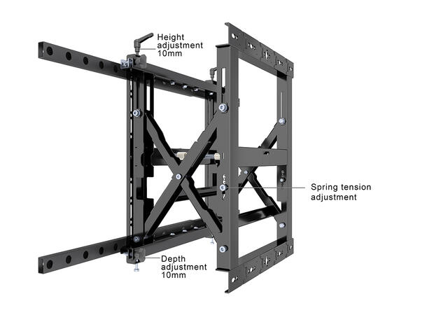 Multibrackets Veggfeste Push HD 90 Maks VESA 900x400, 90 Kg 