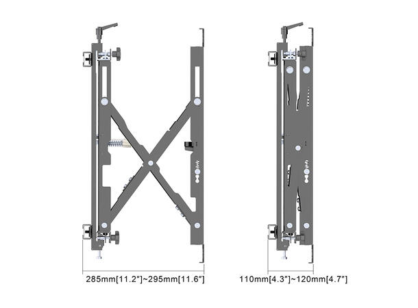 Multibrackets Veggfeste Push HD 90 Maks VESA 900x400, 90 Kg 