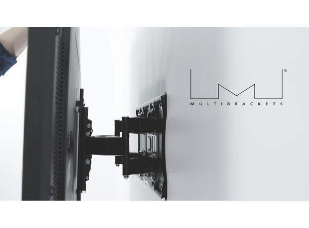 Multibrackets Veggfeste T/T HD Sort, 400x400, 52kg, 26cm, 42-85" 