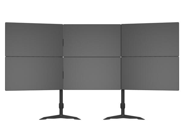 Multibrackets bordstativ, Triple 24-32" utvidelses kit, 3 X 24"-32" Maks 24kg, 