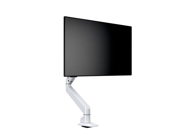 Multibrackets bordstativ gass arm single Hvit , VESA 75, 100, 15-32", 10 Kg 