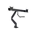 Multibrackets bordstativ gass arm single Svart, VESA 75-100, 14Kg, Duo Crossbar 2