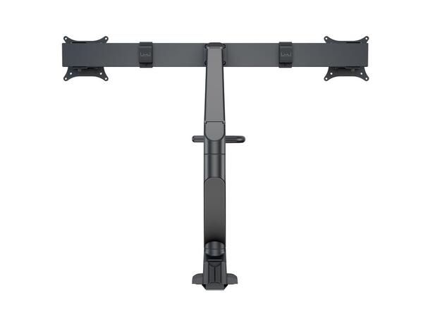 Multibrackets bordstativ gass arm single Svart, VESA 75-100, 14Kg, Duo Crossbar 2 