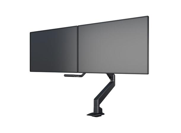 Multibrackets bordstativ gass arm single Svart, VESA 75-100, 14Kg, Duo Crossbar 2 