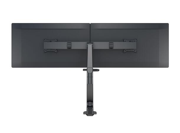 Multibrackets bordstativ gass arm single Svart, VESA 75-100, 14Kg, Duo Crossbar 2 