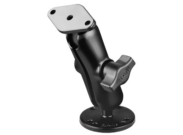 RAM Mount Double Ball Drill-Down Mount with Diamond Plate 