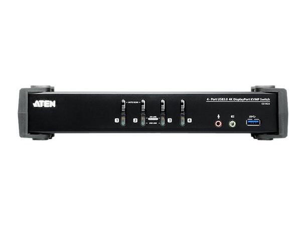 Aten KVM 4-PC 1-Bruker CS1924 USB 3.0 | Displayport 1.2 | 4K