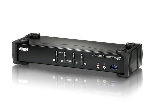 Aten KVM 4-PC 1-Bruker CS1924 USB 3.0 | Displayport 1.2 | 4K