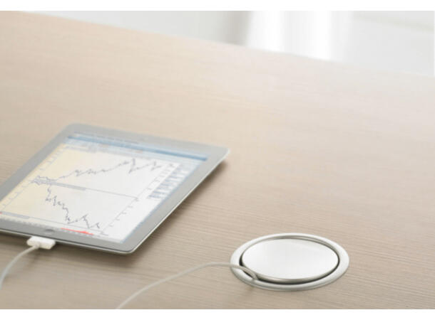 EVOline Port Multimedia Sølv 2x stikk, USB lader, HDMI, 2x RJ45 