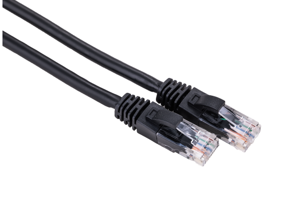 LinkIT Patch U/UTP Cat6 svart 0.5m AWG 24/7 | LSZH 