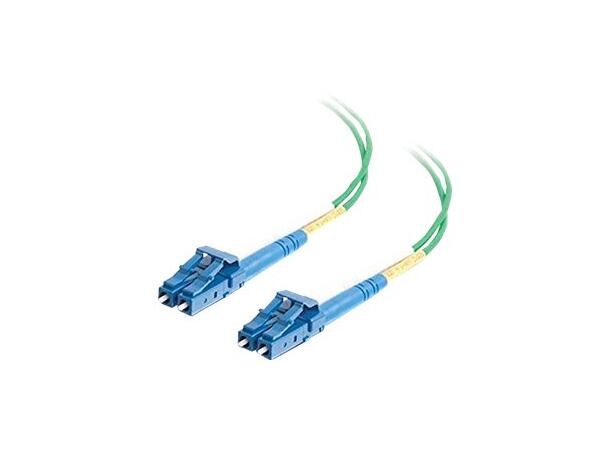 LinkIT fibersnor OS2 LC/LC 2m Duplex , SM , LSZH , Green 