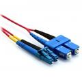 LinkIT fibersnor OS2 LC/SC 1m Duplex | SM | LSZH | Red
