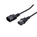 LinkIT strømkabel C13/C14 svart 0,5m PVC | 3 x 0,75 mm²