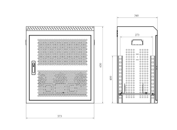 Multibrackets AV kabinett  dual 180 HD Svart 