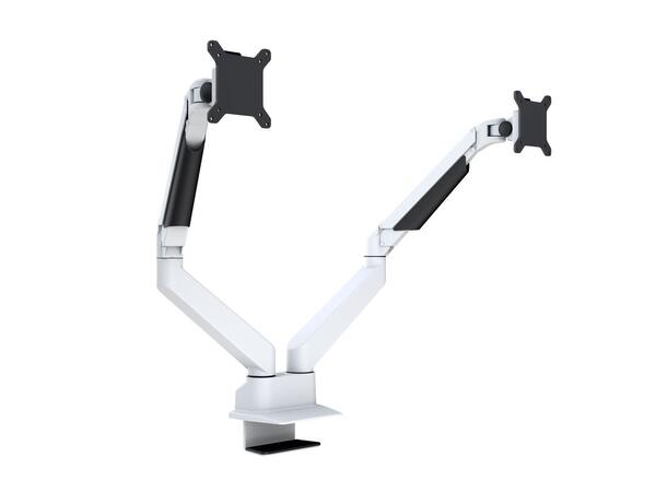 Multibrackets Bordstativ side by side Hvit, Vesa 75 ,100, 20Kg 15-32" 