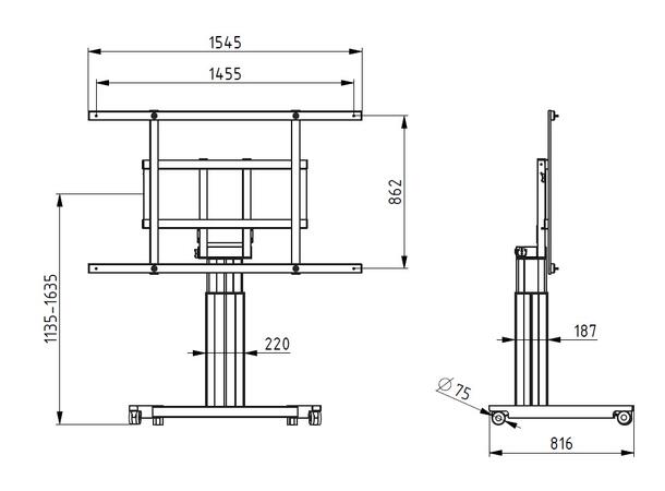 Multibrackets CISCO Spark Board Kit 70 for Manuelle og Motoriserte HD/SD stativ 