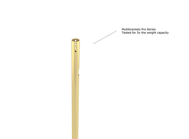 Multibrackets Gulv/tak feste dobbel Maks VESA 600x400,30kg pr skjerm, Bronse 