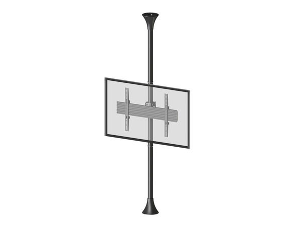 Multibrackets Gulv/tak feste enkel Maks VESA 600x400, 30kg per skjerm, Sort 