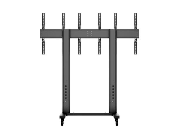 Multibrackets Gulvstativ 3 skjermer 40-55", 800x400, maks 160kg, Portrett 