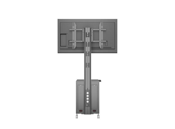 Multibrackets Gulvtralle Mediabox4 Svart, VESA 800x400, 60Kg, 40-75" 