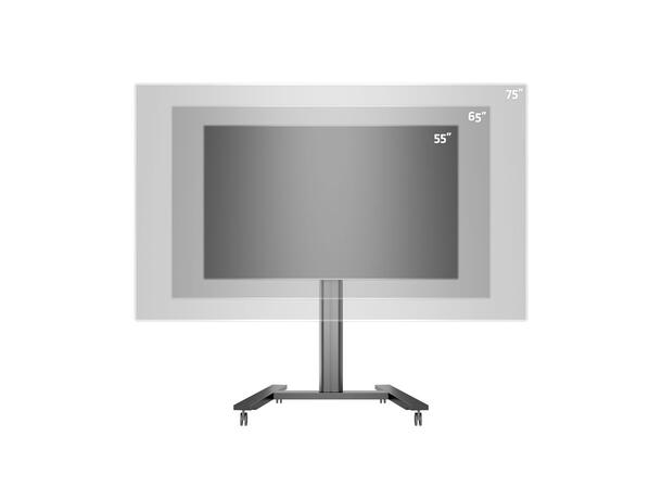 Multibrackets Gulvtralle Public 145 Sort, 800x500,  max 60kg, 