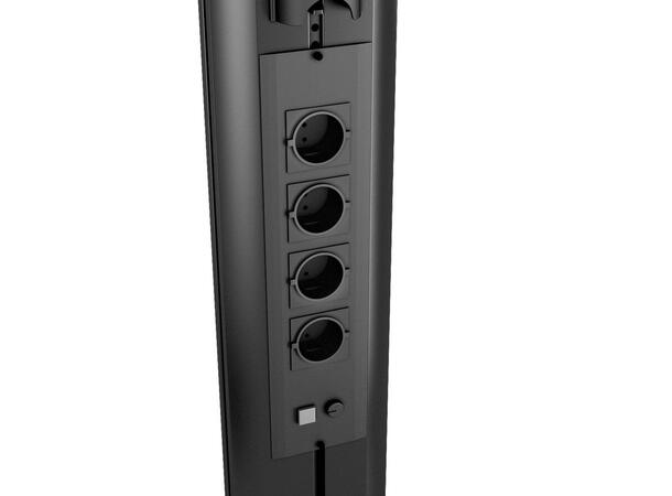 Multibrackets Gulvtralle Public 145 Sort, 800x500,  max 60kg, 