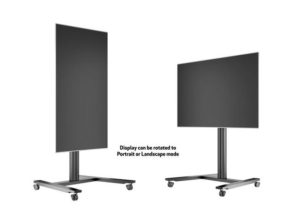 Multibrackets Gulvtralle Public 145 Sort, 800x500,  max 60kg, 