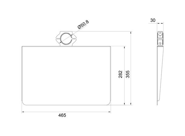 Multibrackets Pro Hylle Svart 