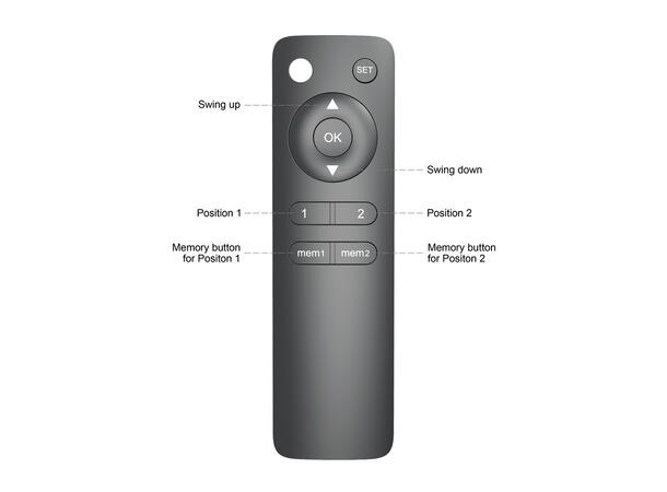 Multibrackets Takfest motorisert 32-70" Svart, 600x400, 35Kg 