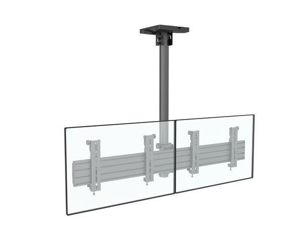 Multibrackets Takfeste Pro MBC2X1U Svart, 200x200, 60Kg, 2 x 30-42" 