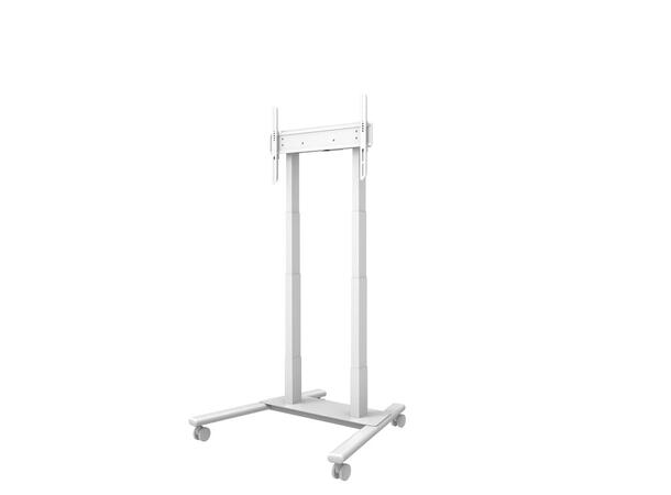 Multibrackets Tralle motor Floorstand 60 60Kg,65 cm høydejust, 37-90",Hvit 