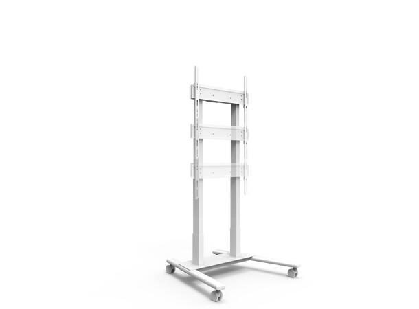 Multibrackets Tralle motor Floorstand 60 60Kg,65 cm høydejust, 37-90",Hvit 