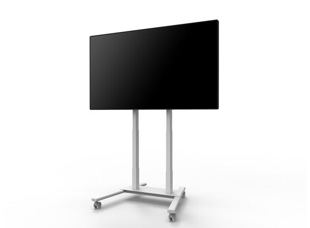 Multibrackets Tralle motor Floorstand 60 60Kg,65 cm høydejust, 37-90",Hvit 