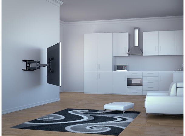 Multibrackets Veggfeste flexarm Pro 71cm Svart, 125Kg, 800x600, 55-110" 