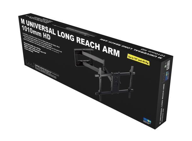 Multibrackets Veggfeste long reach HD Svart, VESA 800x400, 40kg, 101cm, 42-75" 