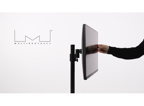 Multibrackets bordstativ Single Sort, Officeline, VESA 75, 100, 15-30" 