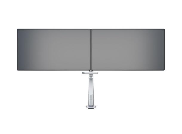 Multibrackets bordstativ gass arm single Sølv, VESA 75-100, 14Kg, Duo Crossbar 2 